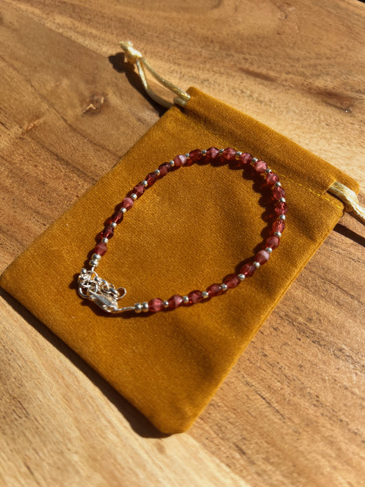 Crystal Beaded Bracelet - Berries