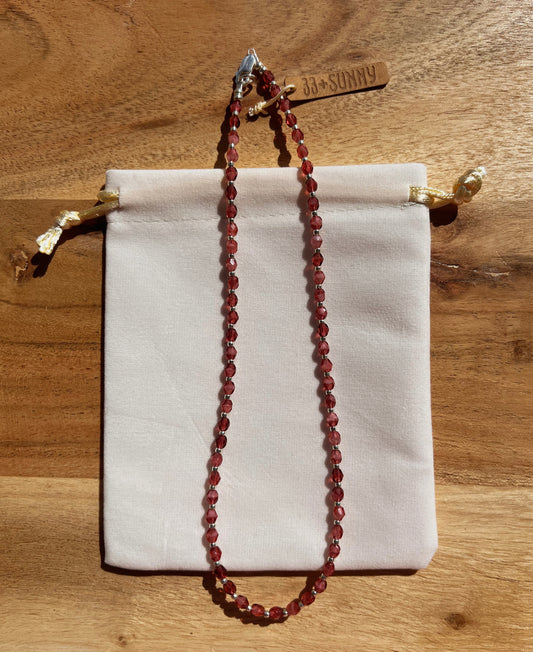 Crystal Beaded Choker - Berries