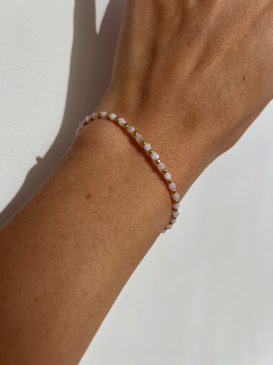 Crystal Beaded Bracelet - Ice