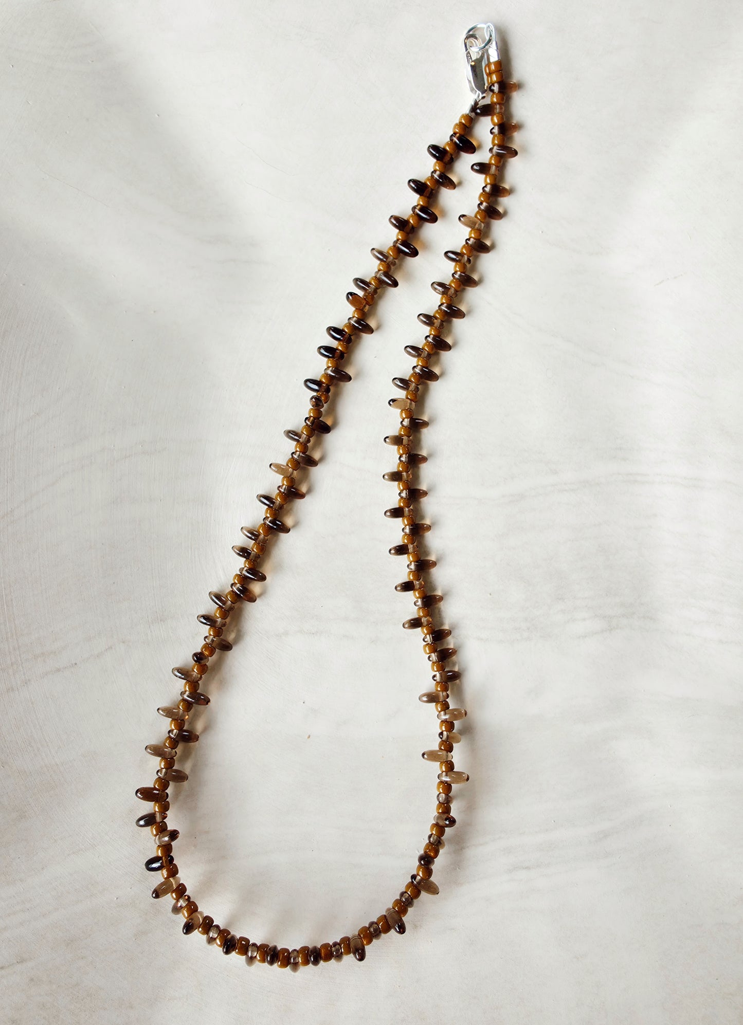 Gypsy Beaded Choker - Dark Topaz