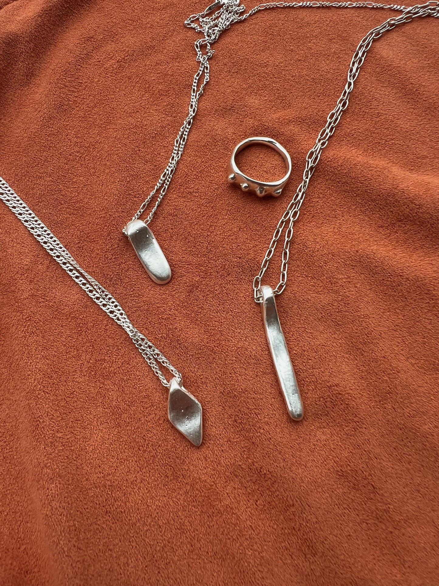 Seed Pendant Necklace • Solid Sterling Silver