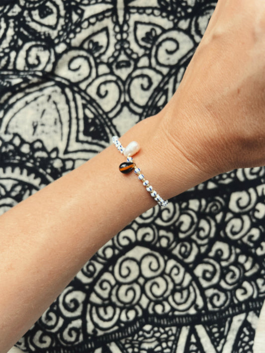 Fiesta Beaded Bracelet - White
