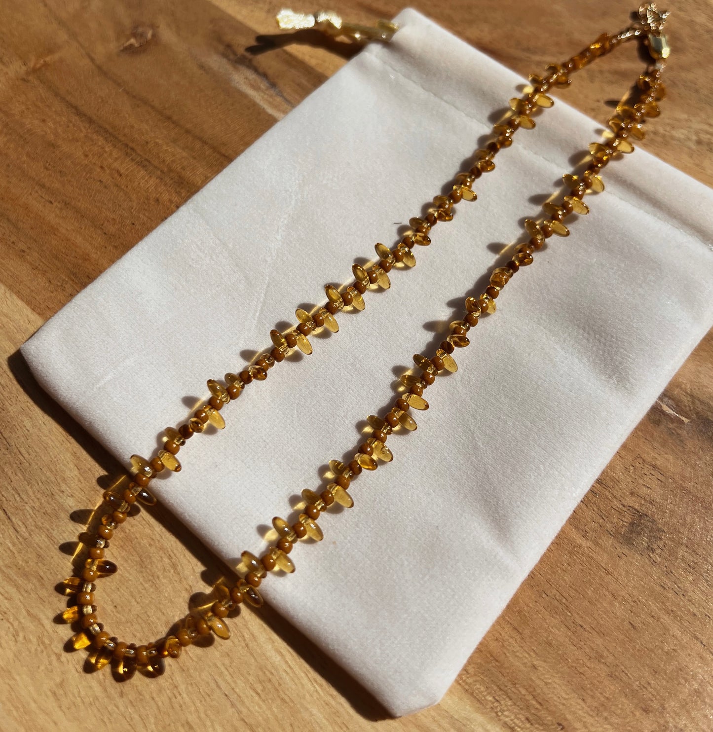Gypsy Beaded Choker - Topaz