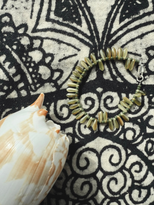 Elka Beaded Bracelet - Forest