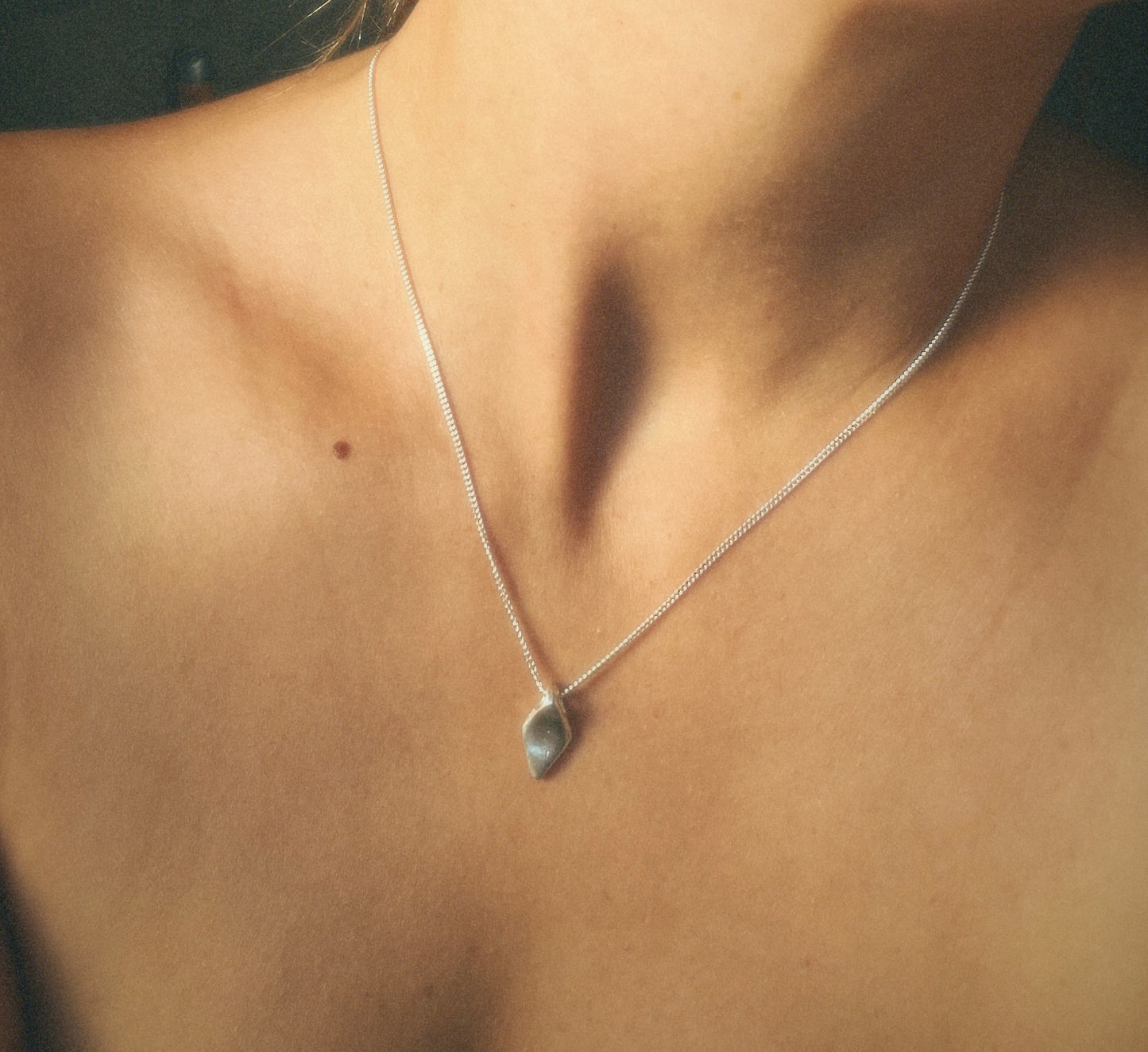 Compass Pendant Necklace • Solid Sterling Silver