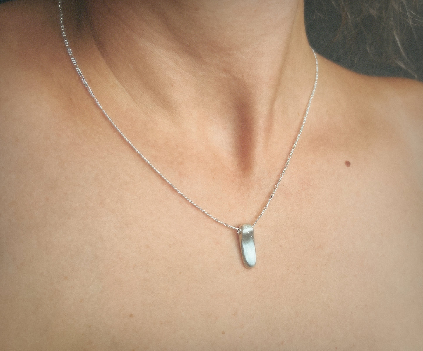 Seed Pendant Necklace • Solid Sterling Silver
